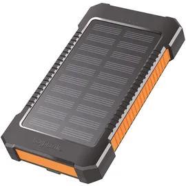Logilink Solar Powerbank 8000 mAh, mit LED-Taschenlampe