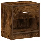 vidaXL Nachtschrank mit Schublade 39 x 28 x 41 cm Räuchereiche