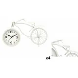 Gift Decor Bordur Fahrrad Weiß Metall 36 x 22 x 7 cm (4 Stück)