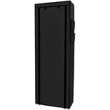 Intirilife Faltschrank 170 x 170 x 28 cm Schwarz