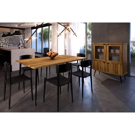 byoak Esstisch Wildeiche, Holz, Echtholz,Wildeiche, 80x78x170 cm, Esszimmer, Tische, Esstische
