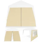 CASARIA Deuba 2x Seitenwand Pavillon Capri Partyzelt Gartenzelt Zelt beige