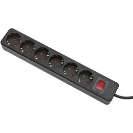 Gebro Steckdosenleiste 1,5 m Schwarz 6 St.