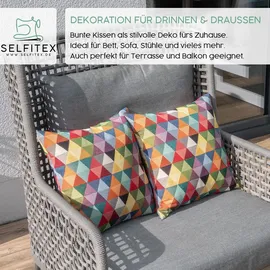 Selfitex 2er Set 40 x 40 cm Bunte