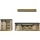 Home Affaire Wohnwand SHERWOOD, (3-St), mit Scheunentorbeschlag, Apothekergriffe aus Metall, Breite ca. 272 cm braun