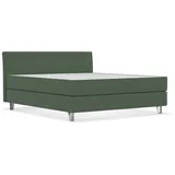 BRUNO Boxspringbett Premium 180x200cm in Grün | Matratzen-Härtegrad: Links H3 / Rechts H3 | mehrfach ausgezeichnet in Design & Qualität