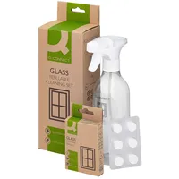 Q-Connect Glasreiniger mit 6 Tabs KF16654 Glasreinigerr Sprühflasche +