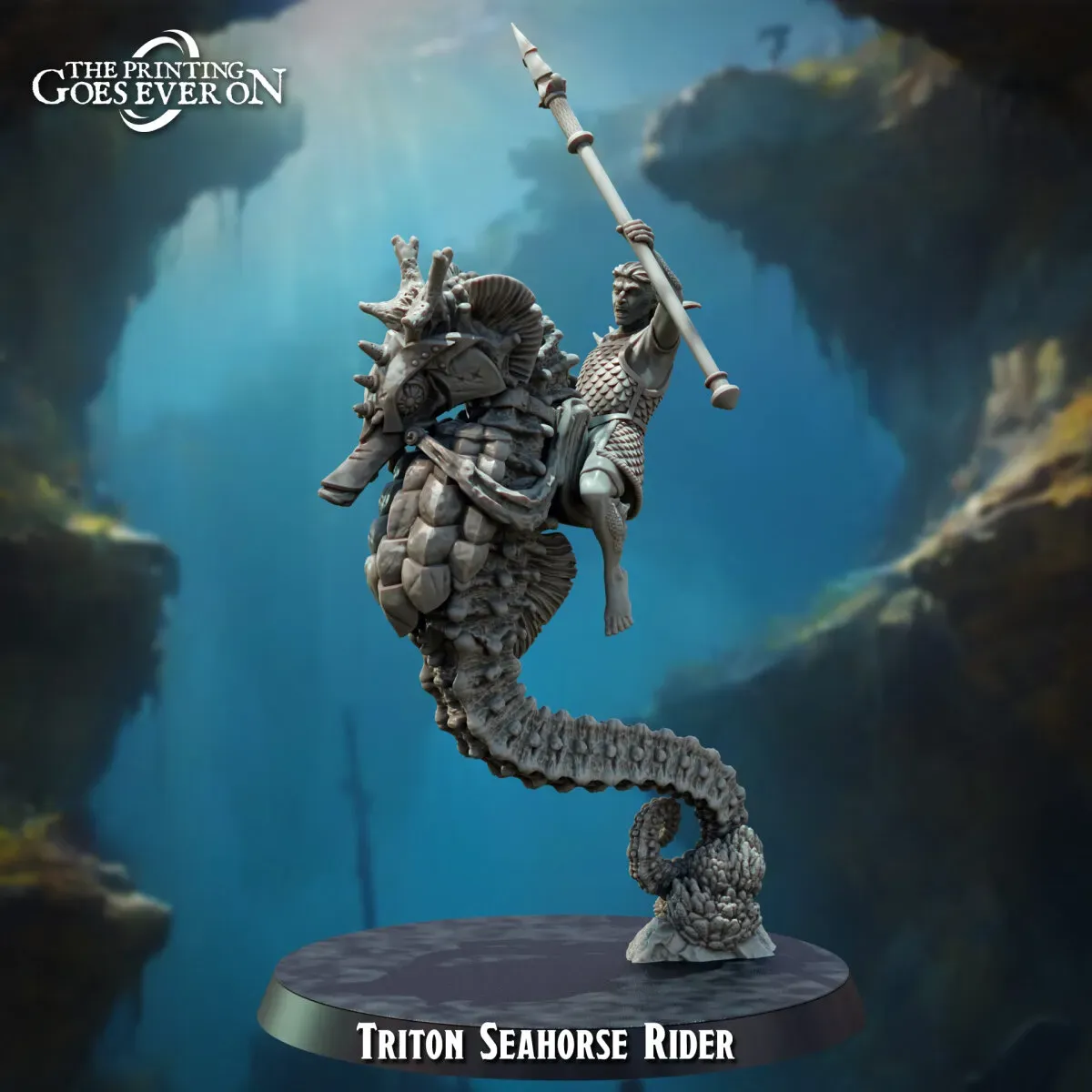 Triton Sea Horse Rider aus Tides of Terror von The Printing Goes Ever On