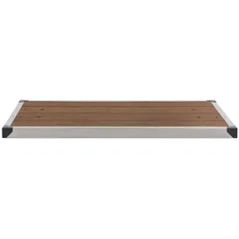 vidaXL Gartendusche mit Brauner Bodenplatte 220 cm 3070791