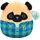 Squishmallows Prince Pug 30 cm