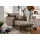 Home Affaire Loveseat HOME AFFAIRE "Lazio", braun, B:111cm H:101cm T:167cm, 100% Polyester, Sessel, moderner Sessel mit einer bequemen Polsterung, 2 Stk. Zierkissen