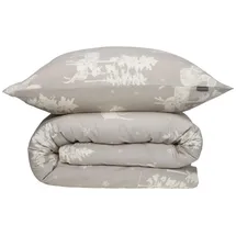 SCHIESSER Nordic Winterprint Greige 135 x 200 cm + 80 x 80 cm