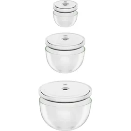 Zwilling Vakuumschüssel Set transparent 12 cm, 18 cm, 24 cm 6-tlg.
