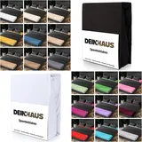 DH DEIN HAUS Frotte Spannbettlaken Baumwolle Bettlaken weich, pflegeleicht Farbe: Creme 180 x 200 cm