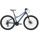 Bikestar Hardtail Aluminium MTB 27.5 Zoll 21 Gang Shimano RD-TY300 Schaltwerk, Kettenschaltung, für Damen und Herren, Kettenschaltung, 21837341-43 blau