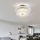 GLOBO Muster 1 x rund transparent, Glas