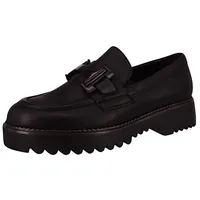 Gabor Damen Halbschuhe Loafer G-Weite 52.452 Schwarz / Schwarz - 38.5