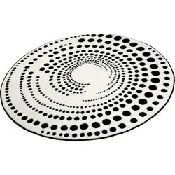 Teppich ESPRIT "Eddy" Gr. 10, weiß, H:13mm Ø:150cm, Kunstfaser, Teppiche, maschinell erstellt, Wohnzimmer
