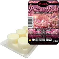 WonderWax Duftwachs WonderWax® Duftriegel 6 x Duftwachs Kreise Weiß, 100% Sojawachs (Princess Pearl), Duftrichtung: Princess Pearl