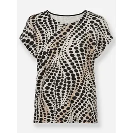 Lady WITT WEIDEN Print-Shirt in elfenbein-schwarz-bedruckt | Gr.: 40
