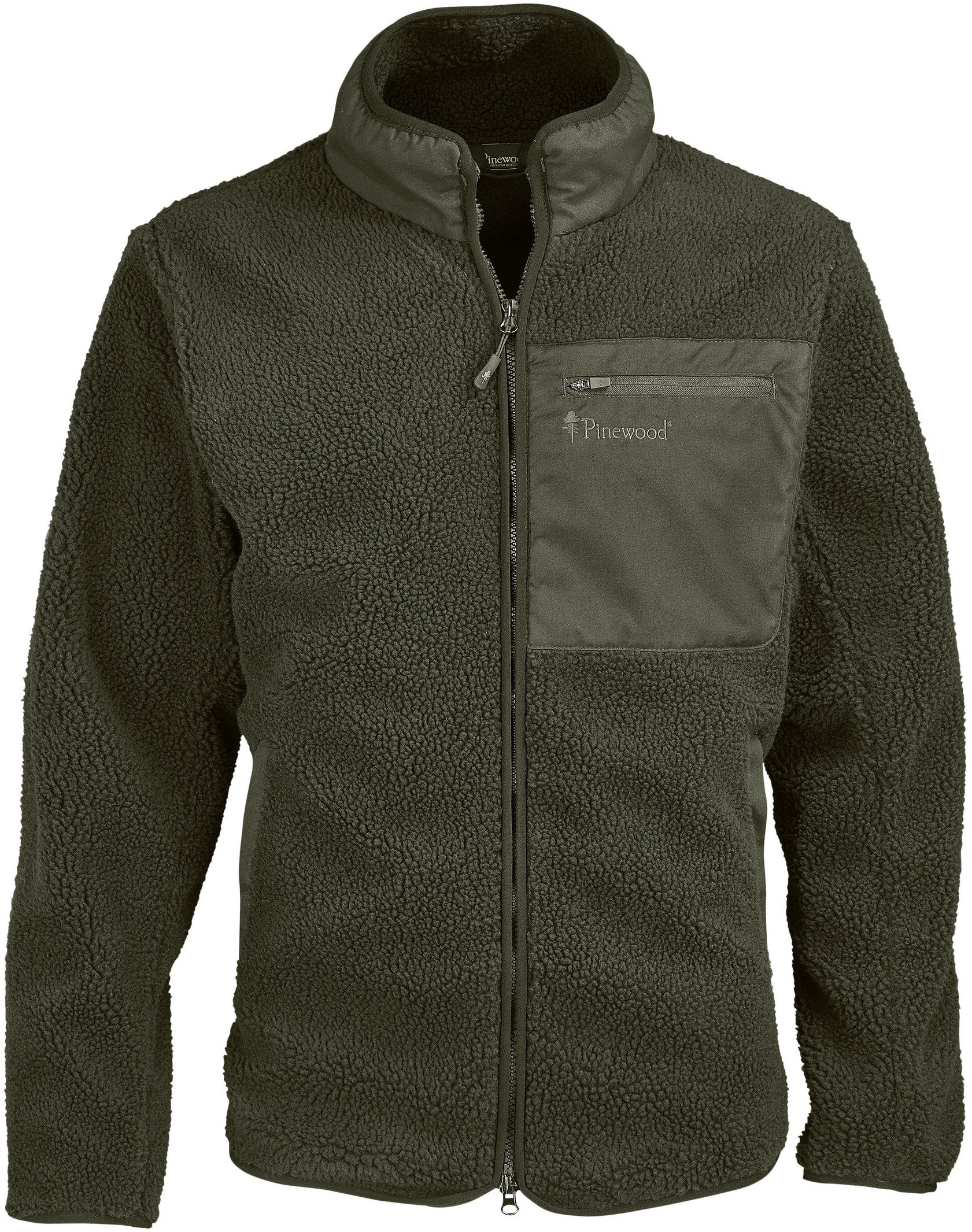 Pinewood Herren-Faserpelzjacke Pile, d.green, L