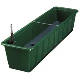 geli Blumenkasten AQUA Green Plus incl. Bewässerung und Wasserstandsanzeiger, Farben:dunkelgrün 11;Länge:60 cm