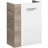 Fackelmann Waschbeckenunterschrank SBC 44 x 60 x 24,3 cm Weiß