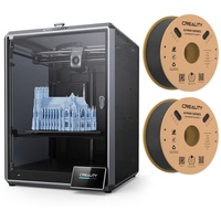 Creality K1 Max 3D Drucker, 600 mm/s Druckgeschwindigkeit+ 2* 1KG Schwarz Hyper PLA Filament