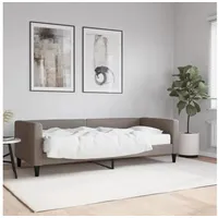 LuxusKollektion Schlafsofa Tagesbett Schlafsofa 2 Sitzer Klappsofa 80 x 200 mit Matratze Taupe beige