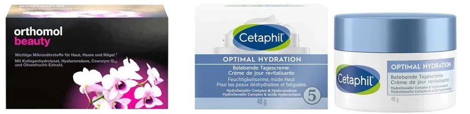 Orthomol Beauty (30 stk) + Cetaphil Optimal Hydration (48 g)