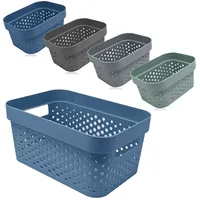 COM-FOUR com-four® 5-teiliges Aufbewahrungskorb-Set - Deko-Körbe - Kunststoffboxen für