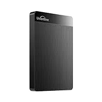 UnionSine Externe Festplatte 5TB ultradünn tragbar 2,5 Zoll USB 3.0, SATA, Festplattenspeicher für PC, Mac,TV, Wii U, Xbox, PS4 (Schwarz) HD2510