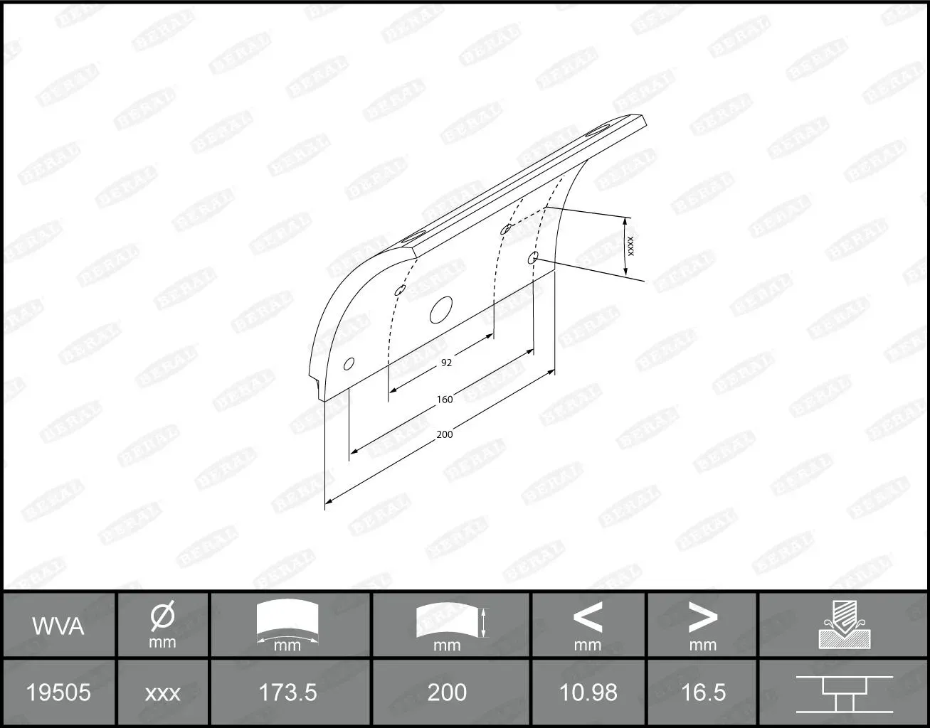 BERAL kbl1950501561 für Mercedes