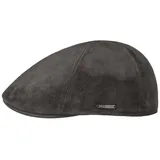 Stetson Flat Cap (1-St) Schirmmütze mit Schirm, Made in the EU schwarz XL (60-61 cm)