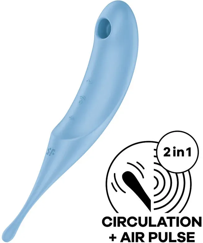 SATISFYER - Twirling Pro Air Pulse Stimulator & Vibrator - Blau