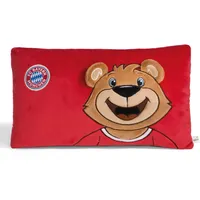 NICI Kuschelkissen FC BAYERN MÜNCHEN Bär Berni 43 x 25 cm Rot