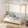 ML-Design Kinderbett Fußballtor 70 x 140 cm Kiefer naturbelassen beige
