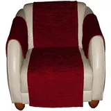 Wirth Sofahusse Miriam, 2-er Set, Armlehnenschoner, Maß: 60 x 40 cm, 2 Stück rot