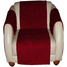 Wirth Sofahusse Miriam, 2-er Set, Armlehnenschoner, Maß: 60 x 40 cm, 2 Stück rot