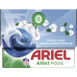 Ariel UNIVERSAL+ Allin1 PODS Frische Baumwollblüte Waschmittel 15 St.