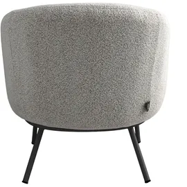 Schöner Wohnen Loungesessel SELVIK Bouclé 73 x 73 x 80 cm Grau