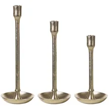 Beliani Kerzenständer-Set LIWUNG Metall Gold