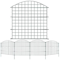 Clanmacy Gartenzaun Teichzaun GRÜN Garten Draht Gartenzaun Zaun Freilauf Teichschutzzaun 78 cm