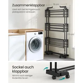 Songmics Wäscheständer 1,73 m schwarz