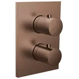 Herzbach Design iX PVD Duschthermostat Unterputz für 1 Verbraucher Edelstahl 21.500550.2.39