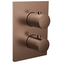 Herzbach Design iX PVD Duschthermostat Unterputz für 1 Verbraucher Edelstahl 21.500550.2.39