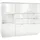 Vladon Highboard 153 x 123 x 37 cm Weiß