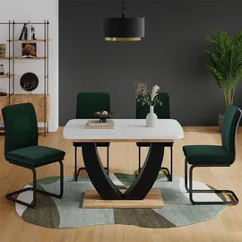 Vicco Fenaro 120 x 77,4 x 80 cm weiß/goldkraft Eiche