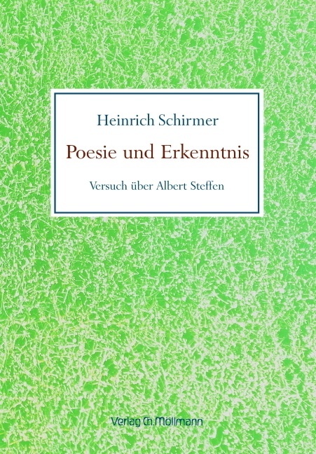 Poesie Und Erkenntnis - Heinrich Schirmer  Gebunden