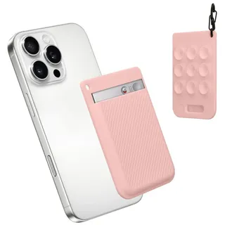 kwmobile Blockflöte Schutzhülle für PLAUD Note AI Voice Recoder Hülle, 1-St., Case für Diktiergerät mit Smartphone Befestigung rosa